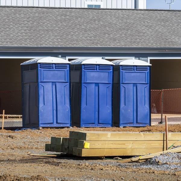 Heavy-duty construction site porta potty in Gastonia, North Carolina